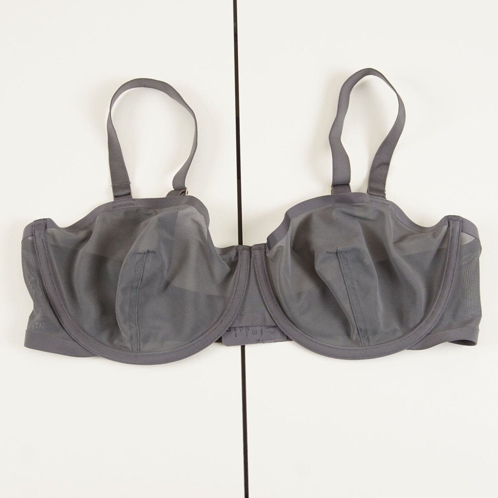 Cuup The Balconette Gray Bra Womens Sz 38D